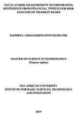Value-at-Risk Measurement Incorporating Sentiments from Financial Tweets for Risk Analysis of Nigerian Banks